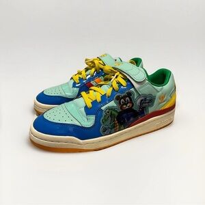 Kerwin Frost x Adidas Forum 84 lows with Blue and Yellow Cartoon Design